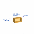 横幅41-50／高さ21-30／奥行20cmの棚ユニット