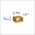 横幅41-50／高さ21-30／奥行45cmの棚ユニット
