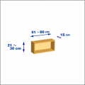 横幅51-60／高さ21-30／奥行15cmの棚ユニット