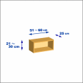 横幅51-60／高さ21-30／奥行25cmの棚ユニット