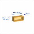 横幅61-70／高さ21-30／奥行25cmの棚ユニット