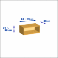 横幅61-70／高さ21-30／奥行35cmの棚ユニット