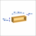 横幅81-90／高さ21-30／奥行25cmの棚ユニット