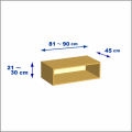 横幅81-90／高さ21-30／奥行45cmの棚ユニット