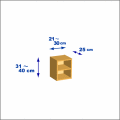 横幅21-30／高さ31-40／奥行25cmの棚ユニット