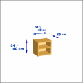 横幅31-40／高さ31-40／奥行25cmの棚ユニット