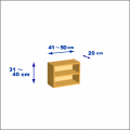 横幅41-50／高さ31-40／奥行20cmの棚ユニット