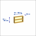 横幅51-60／高さ31-40／奥行10cmの棚ユニット