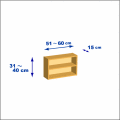 横幅51-60／高さ31-40／奥行15cmの棚ユニット