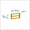 横幅61-70／高さ31-40／奥行10cmの棚ユニット