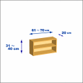 横幅61-70／高さ31-40／奥行20cmの棚ユニット