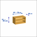 横幅61-70／高さ31-40／奥行35cmの棚ユニット