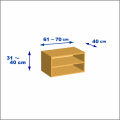 横幅61-70／高さ31-40／奥行40cmの棚ユニット