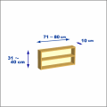 横幅71-80／高さ31-40／奥行10cmの棚ユニット