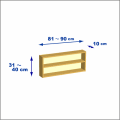 横幅81-90／高さ31-40／奥行10cmの棚ユニット