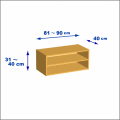 横幅81-90／高さ31-40／奥行40cmの棚ユニット