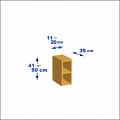 横幅11-20／高さ41-50／奥行35cmの棚ユニット