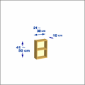 横幅21-30／高さ41-50／奥行10cmの棚ユニット