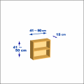 横幅41-50／高さ41-50／奥行15cmの棚ユニット