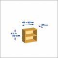 横幅41-50／高さ41-50／奥行25cmの棚ユニット