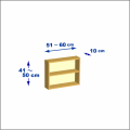 横幅51-60／高さ41-50／奥行10cmの棚ユニット