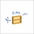 横幅51-60／高さ41-50／奥行15cmの棚ユニット