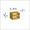 横幅51-60／高さ41-50／奥行45cmの棚ユニット