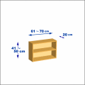 横幅61-70／高さ41-50／奥行20cmの棚ユニット