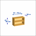 横幅61-70／高さ41-50／奥行25cmの棚ユニット