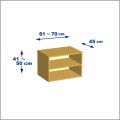 横幅61-70／高さ41-50／奥行45cmの棚ユニット