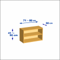 横幅71-80／高さ41-50／奥行30cmの棚ユニット
