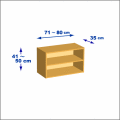 横幅71-80／高さ41-50／奥行35cmの棚ユニット