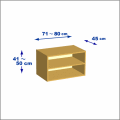 横幅71-80／高さ41-50／奥行45cmの棚ユニット