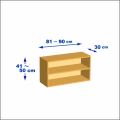 横幅81-90／高さ41-50／奥行30cmの棚ユニット