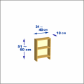 横幅31-40／高さ51-60／奥行10cmの棚ユニット