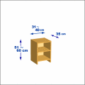 横幅31-40／高さ51-60／奥行35cmの棚ユニット