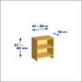 横幅41-50／高さ51-60／奥行30cmの棚ユニット