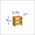 横幅41-50／高さ51-60／奥行35cmの棚ユニット