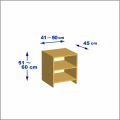 横幅41-50／高さ51-60／奥行45cmの棚ユニット