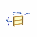 横幅51-60／高さ51-60／奥行10cmの棚ユニット