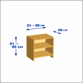 横幅51-60／高さ51-60／奥行40cmの棚ユニット