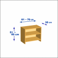 横幅61-70／高さ51-60／奥行35cmの棚ユニット