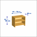 横幅61-70／高さ51-60／奥行40cmの棚ユニット