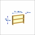 横幅71-80／高さ51-60／奥行10cmの棚ユニット