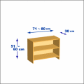 横幅71-80／高さ51-60／奥行30cmの棚ユニット