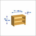 横幅71-80／高さ51-60／奥行40cmの棚ユニット