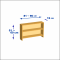 横幅81-90／高さ51-60／奥行15cmの棚ユニット