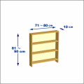 横幅71-80／高さ81-90／奥行10cmの棚ユニット