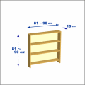 横幅81-90／高さ81-90／奥行10cmの棚ユニット