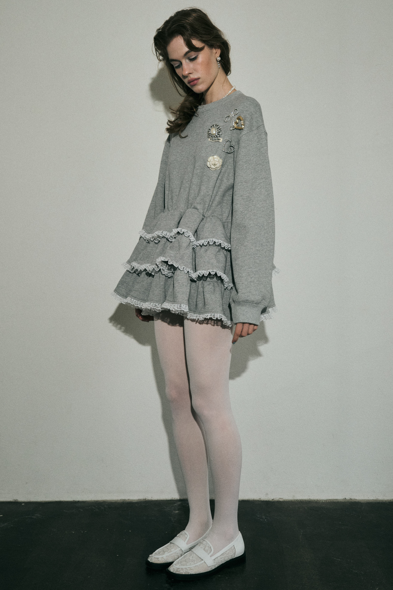 tiered frill sweat | HONEY MI HONEY
